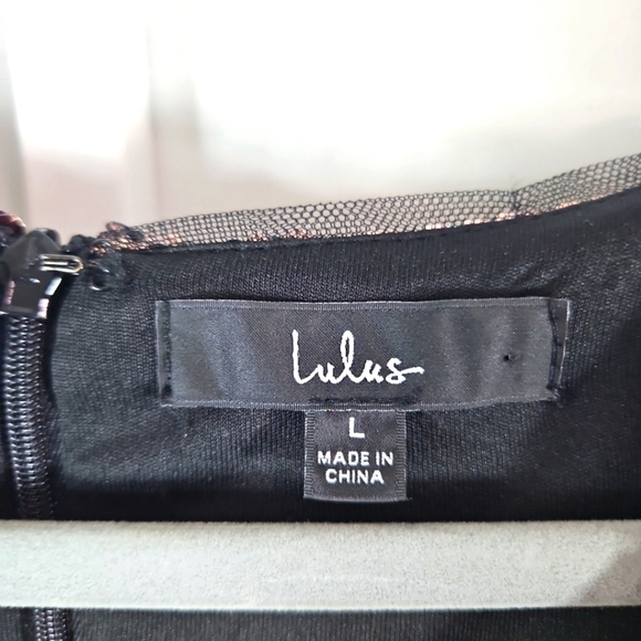 Lulus Sequins Mini Party Dress Size Large - Picture 2 of 7